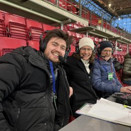 Im neuen SRF3 Fussball-Trio zur EM2024 Im neuen SRF3 Fussball-Trio zur EM2024